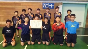 10.7　県東地区新人戦男子卓球部